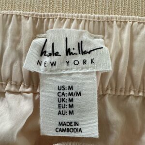 Nicole Miller Cream Cargo Pants